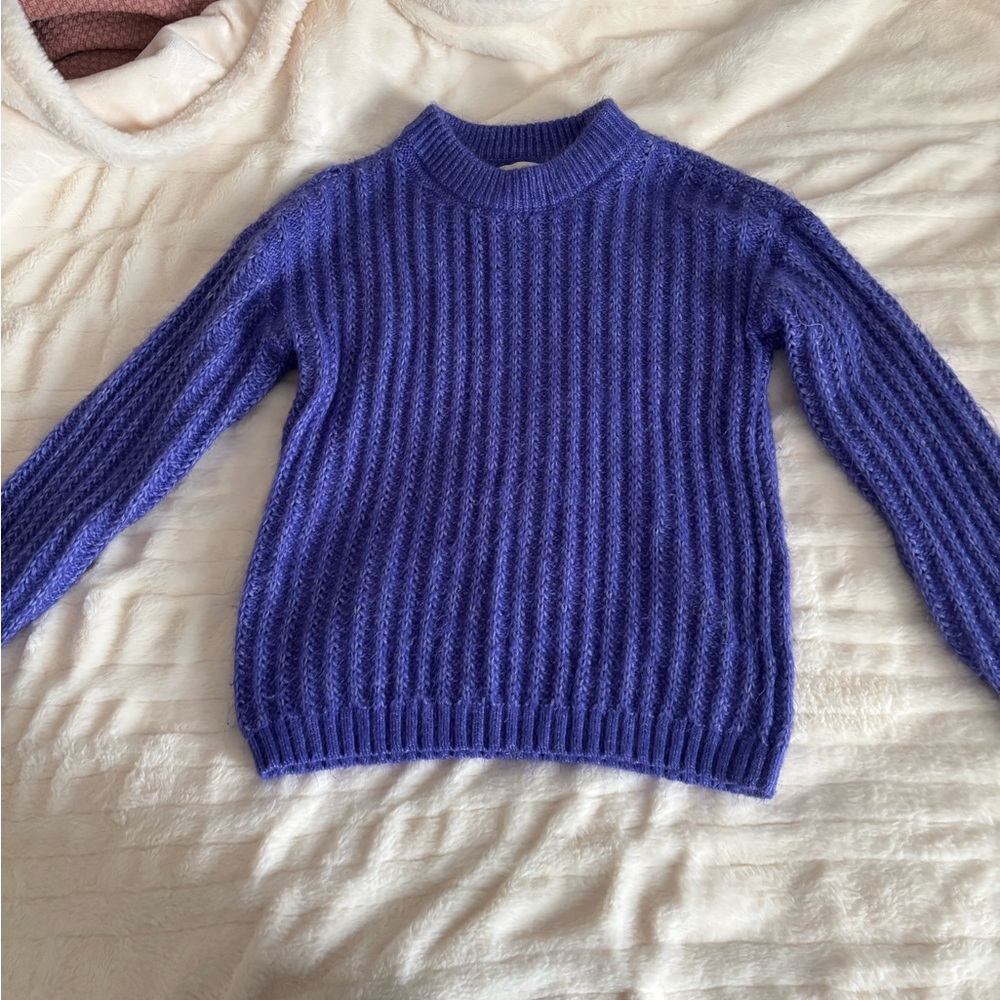 LOFT Vibrant Blue Crew Neck Sweater